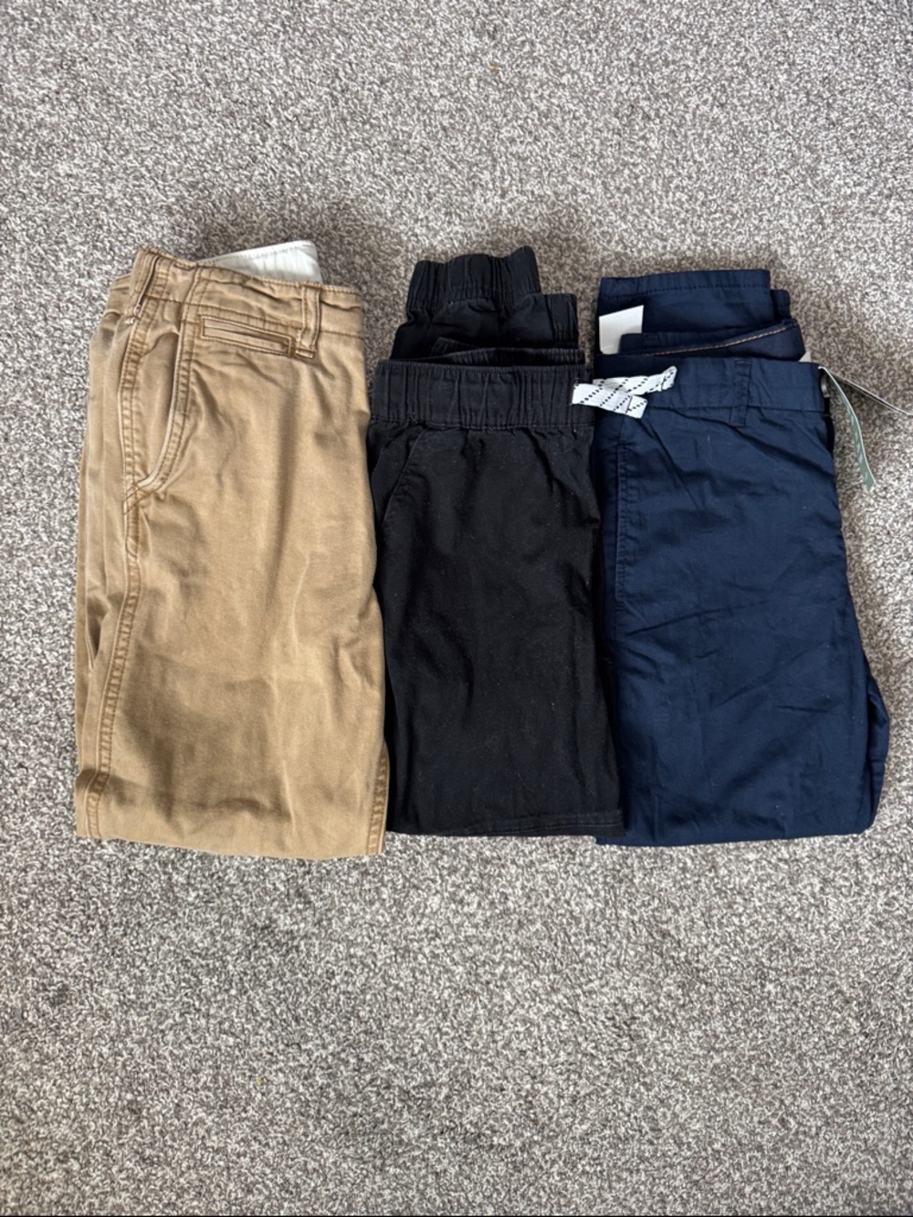 GAP Kids 3-Pack Casual Bottoms - Tan, Black, Navy